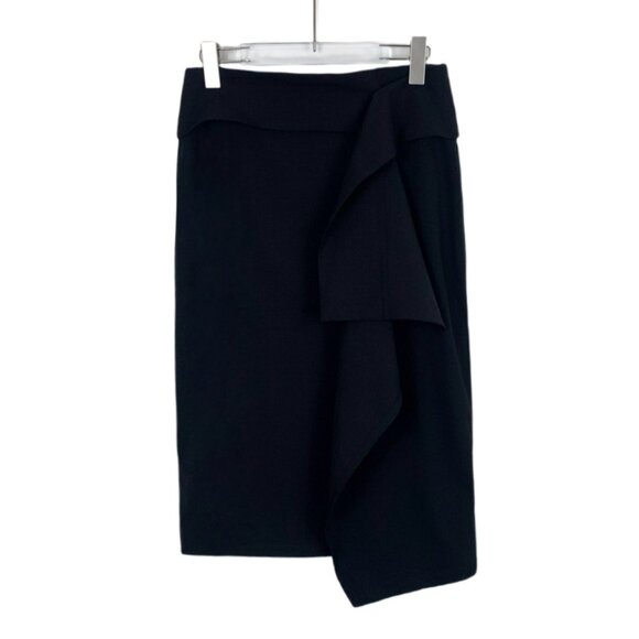 【関税&送料込】Brunello Cucinelli Wool Blend Pencil Skirt Brunello Cucinelli Black Wool Pencil Skirt